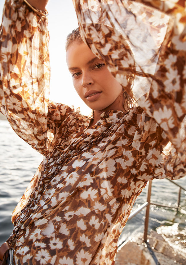 Desert Floral Blouse