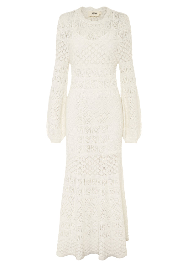 Bruna Pointelle Long Sleeve Dress