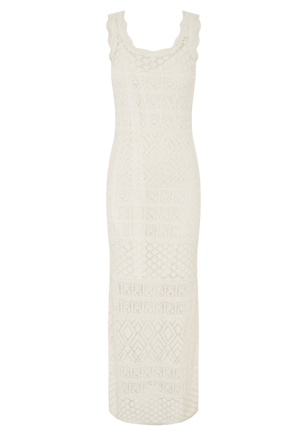 Bruna Pointelle Midi Dress