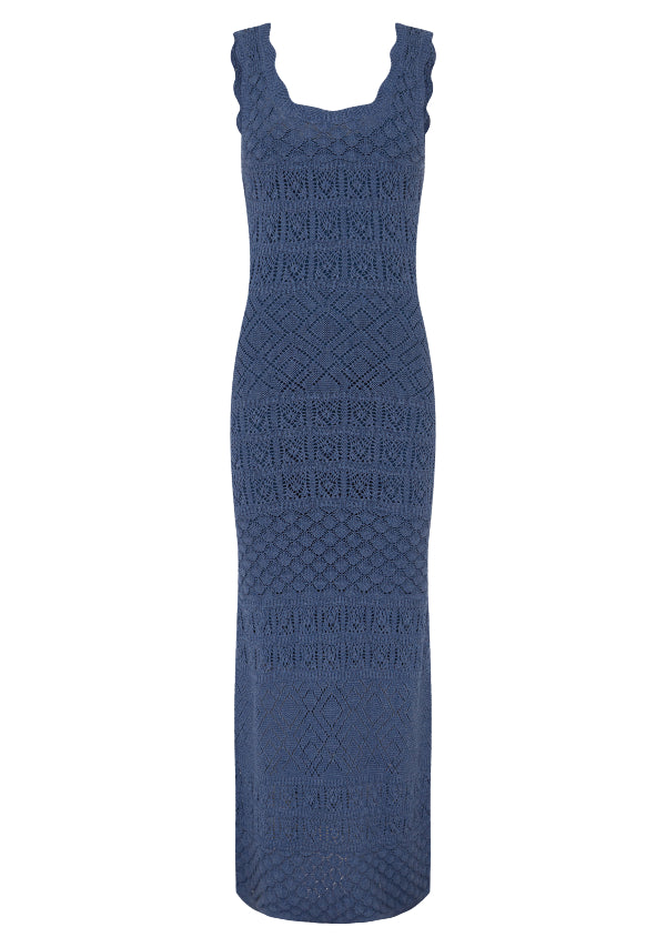 Bruna Pointelle Midi Dress