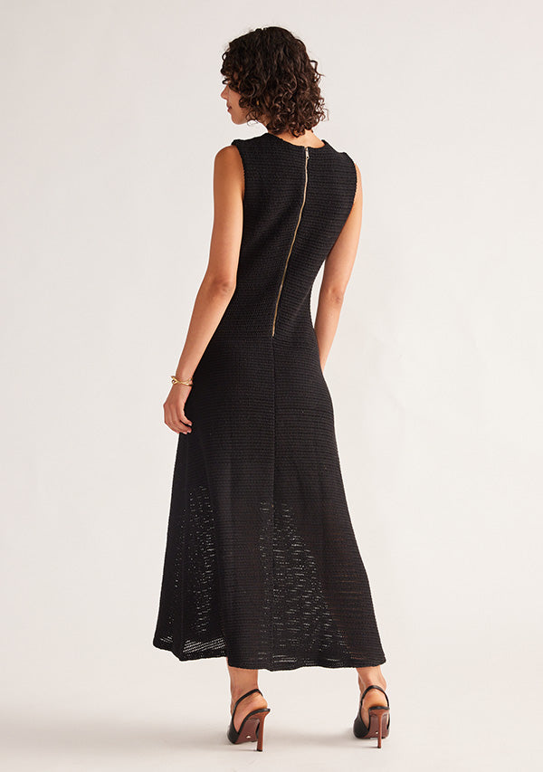 Celine Crochet Midi Dress