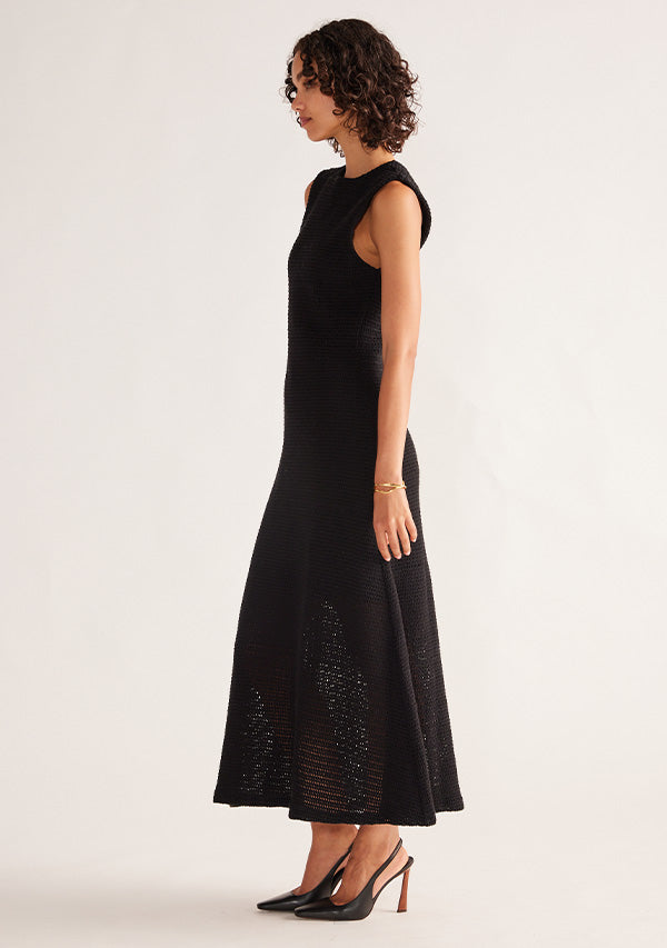 Celine Crochet Midi Dress