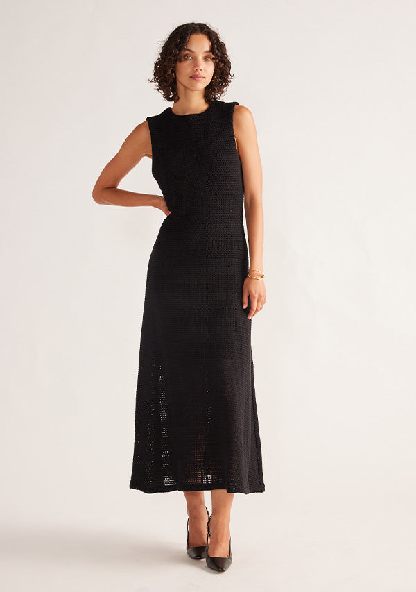 Celine Crochet Midi Dress