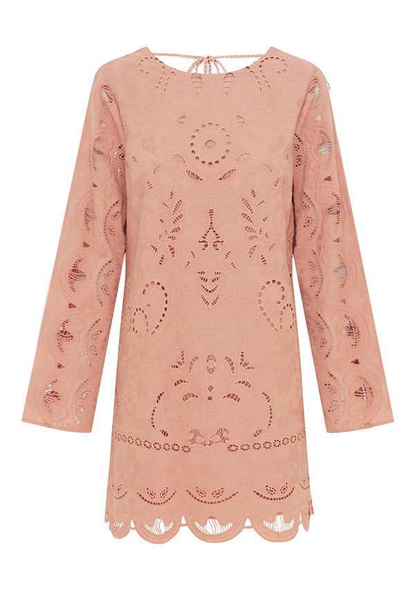 Nora Embroidery Mini Dress