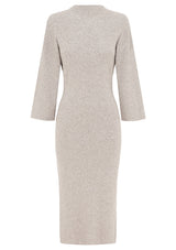 Wistful Knit Turtleneck Midi Dress