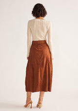 Natalie Suede Skirt