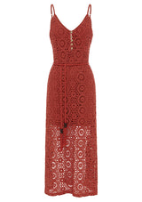 Talia Beach Lace Midi Dress