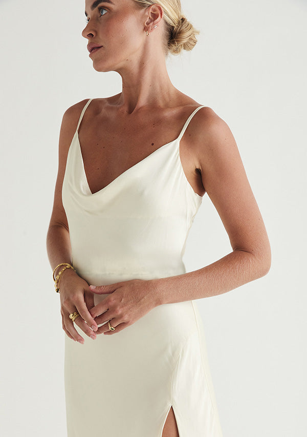 Calista Cowl Neck Midi Dress