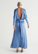 Calista Long Sleeve Wrap Maxi Dress