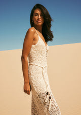 Talia Beach Lace Midi Dress