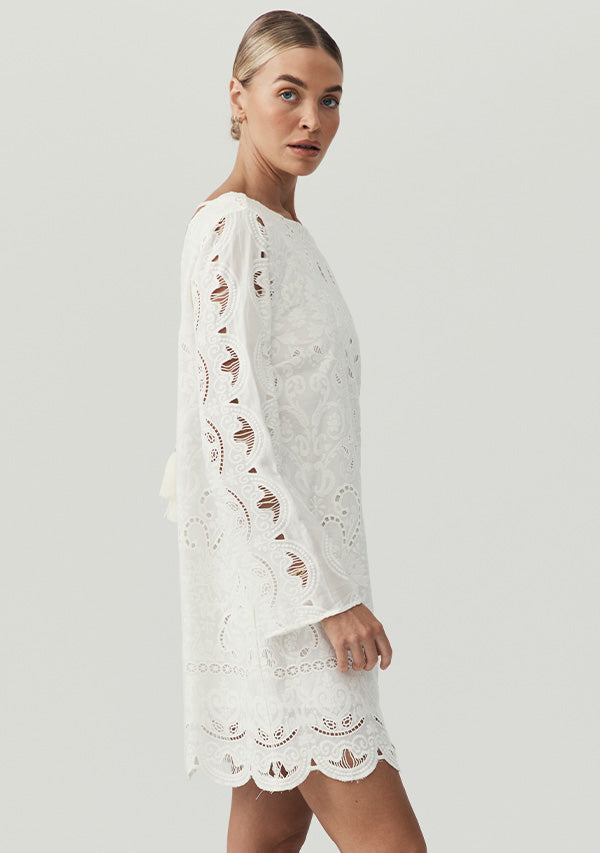 Nora Embroidery Mini Dress