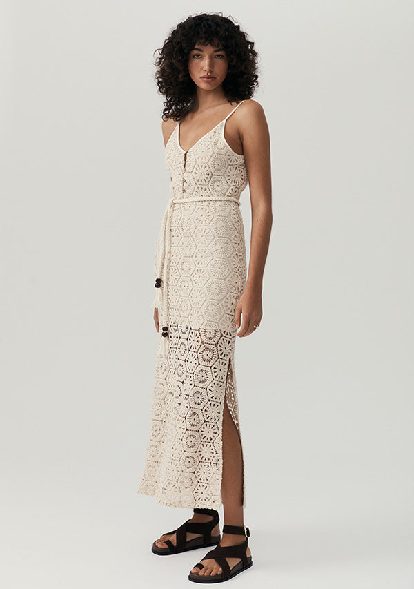 Talia Beach Lace Midi Dress