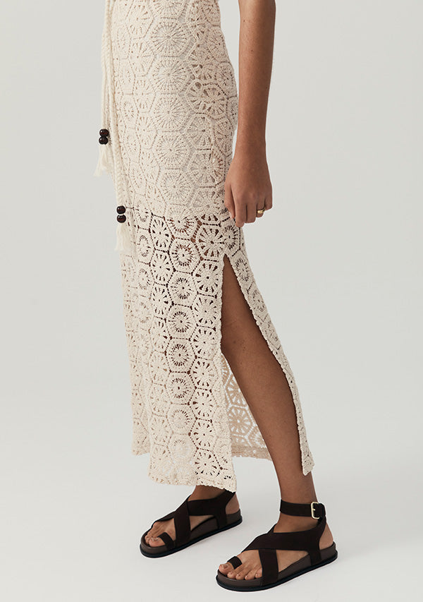 Talia Beach Lace Midi Dress