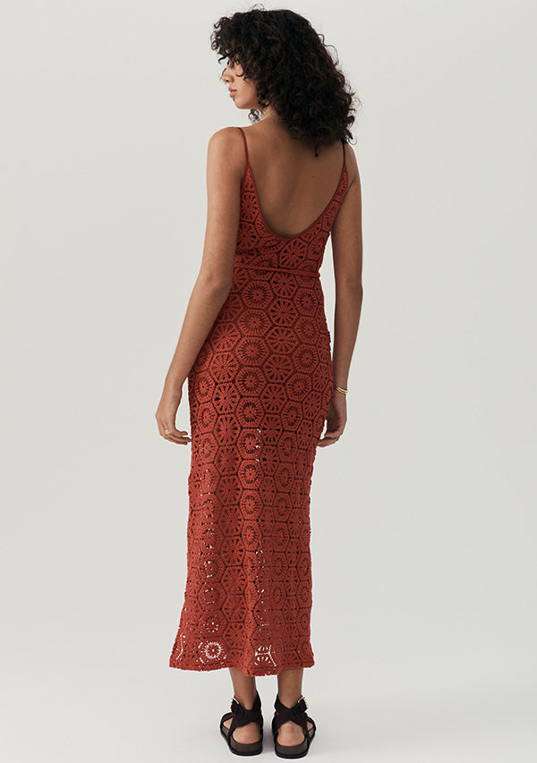 Talia Beach Lace Midi Dress