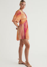 Zephyr Pleated Mini Dress