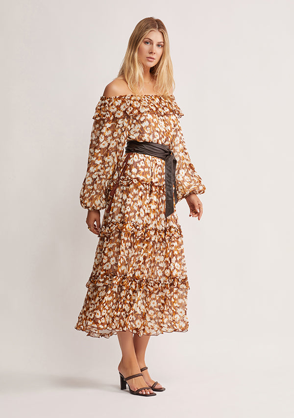 Desert Floral Midi Dress