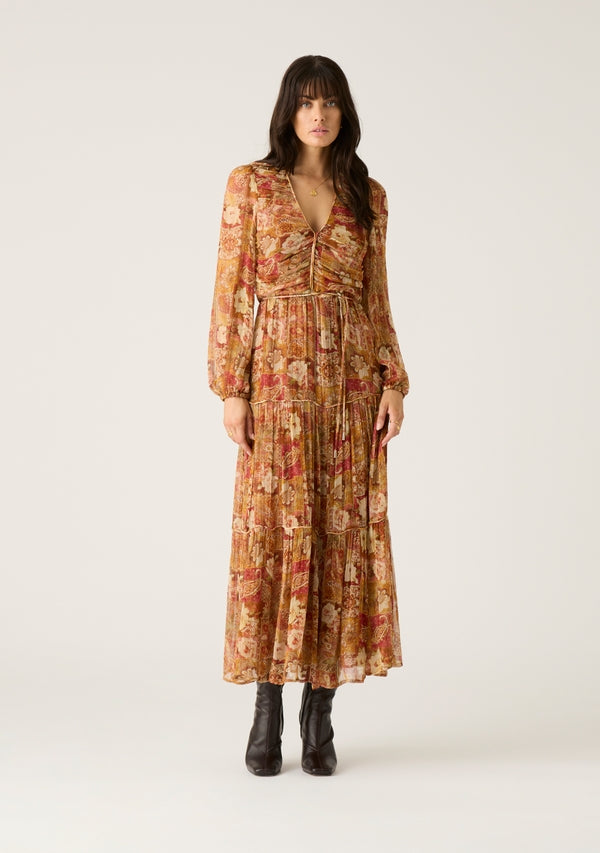 Morgan Print Midi Dress