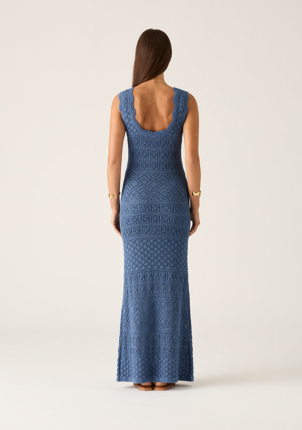 Bruna Pointelle Midi Dress