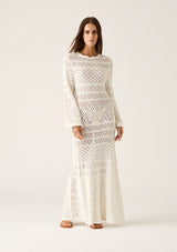 Bruna Pointelle Long Sleeve Dress