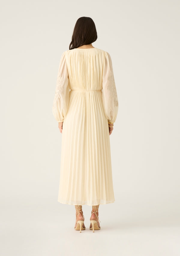 Willow Pleat Maxi Dress