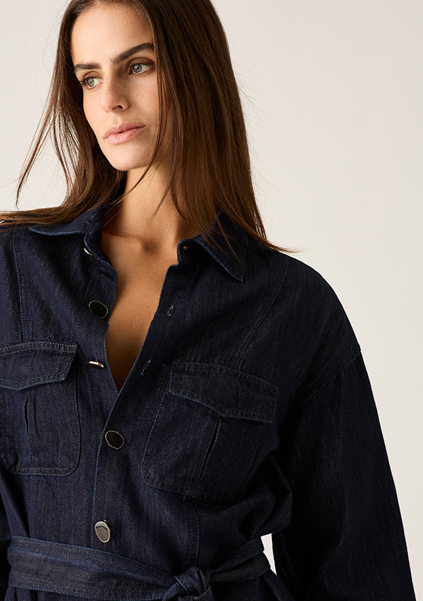 Ana Denim Shirt Mini Dress