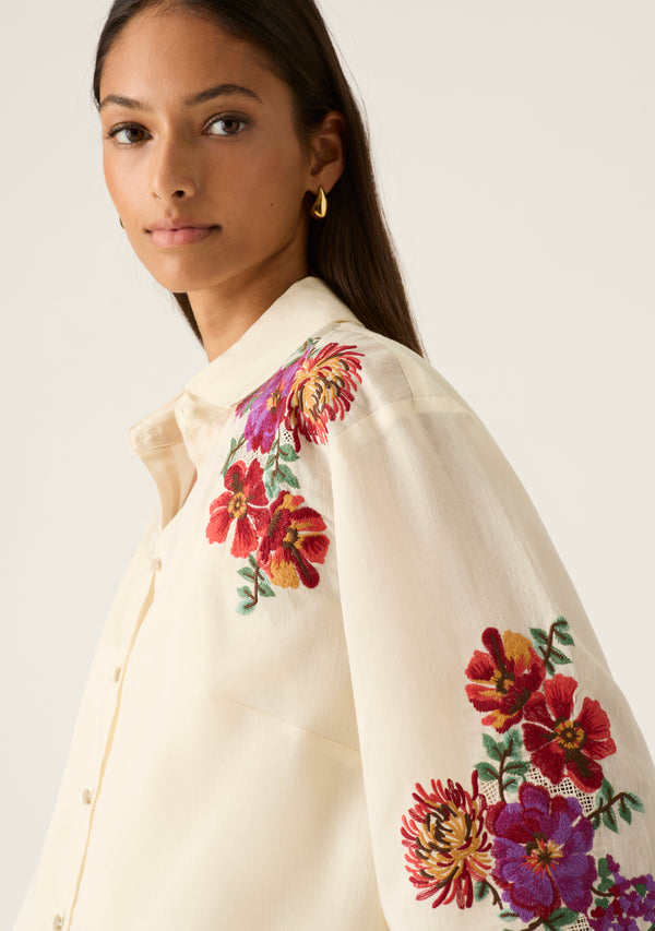 Frida Embroidery Shirt