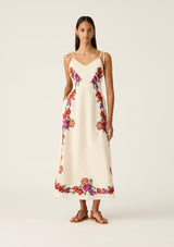 Frida Embroidery Maxi Dress