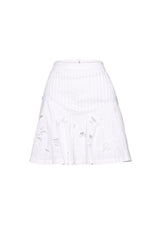 Wild Bloom Embroidery Mini Skirt