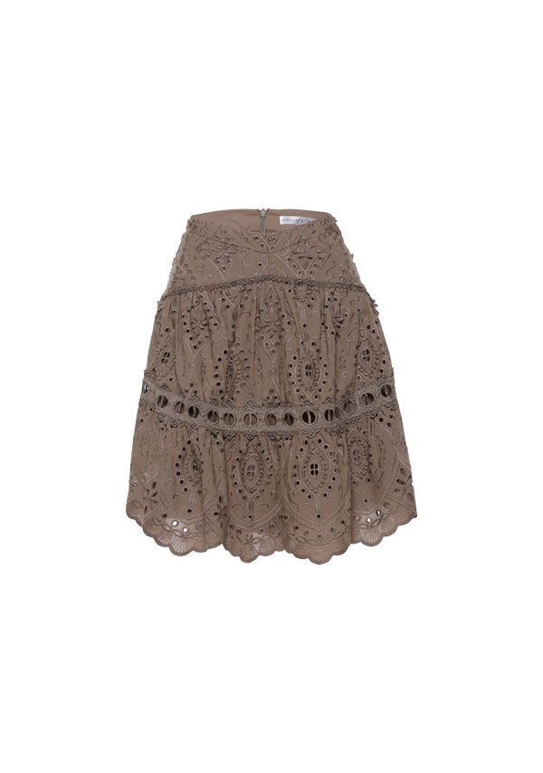 Nouveau Embroidery Mini Skirt